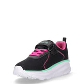 HRO sneaker in tessuto ed ecopelle bambina nero rosa | Boscaini Scarpe