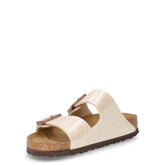 Arizona ciabatta in pelle bianco perlato | Boscaini Scarpe