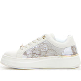 Sneaker con platform junior bianco geo safari - Sneakers Bambina | Boscaini Scarpe