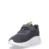 Flexfocus Modern sneaker in tessuto ed ecopelle bambino grigio giallo | Boscaini Scarpe