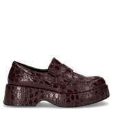 Mocassino chunky in ecopelle con platform bordò kokki - Mocassini Donna | Boscaini Scarpe