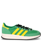 Run 70s 2.0 sneaker in tessuto e pelle scamosciata verde giallo | Boscaini Scarpe