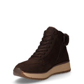 Polacchino sportivo in tessuto con ecopelliccia mocca | Boscaini Scarpe