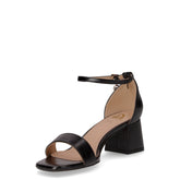 Sandalo in ecopelle con tacco nero | Boscaini Scarpe