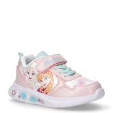 Sneaker in ecopelle e tessuto con luci bambina rosa | Boscaini Scarpe