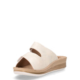 Ciabatta in ecopelle con zeppa bianco | Boscaini Scarpe