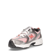 530 sneaker ragazza in ecopelle grey rose | Boscaini Scarpe