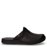 Ciabatta in pelle nero | Boscaini Scarpe