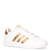 Grand Court 2.0 sneaker bambina in ecopelle bianco oro - ADIDAS | Boscaini Scarpe