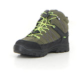 Kids rigel mid - olive yellow fluo | Boscaini Scarpe