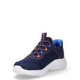 Bounder Brisk Burst sneaker slip-on in tessuto ed ecopelle ragazzo blu navy | Boscaini Scarpe