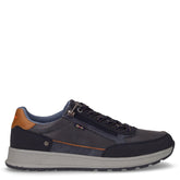 Sneaker in ecopelle navy - Sneakers Uomo | Boscaini Scarpe