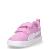 Courtflex V3 V sneaker in ecopelle e tessuto bambina malva bianco | Boscaini Scarpe