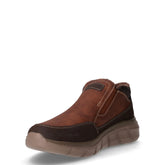 Polacchino in ecopelle con zip marrone | Boscaini Scarpe