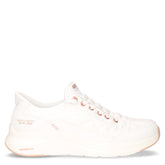Contour Foam Golden Hour sneaker slip ins in tessuto bianco oro rosa | Boscaini Scarpe