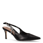 Slingback in ecopelle con tacco nero | Boscaini Scarpe