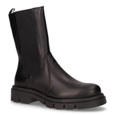 Stivaletto in pelle con zip nero | Boscaini Scarpe