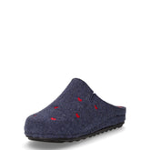 Pila ciabatta da casa in tessuto blu | Boscaini Scarpe