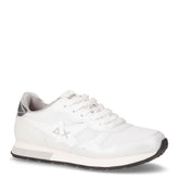 Stargirl Silver Mesh sneaker bambina in ecopelle e tessuto bianco - SUN68 | Boscaini Scarpe