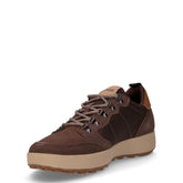 Genius Solid sneaker in pelle e tessuto marrone | Boscaini Scarpe