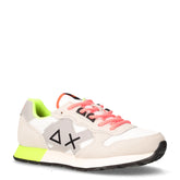 Jaki Fluo sneaker bambino in pelle e tessuto bianco grigio - SUN68 | Boscaini Scarpe