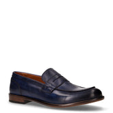 Mocassino in pelle blu - Mocassini Uomo | Boscaini Scarpe