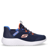 Bounder Brisk Burst sneaker slip-on in tessuto ed ecopelle ragazzo blu navy | Boscaini Scarpe