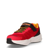 Microspec Tread sneaker in tessuto ed ecopelle bambino rosso nero | Boscaini Scarpe