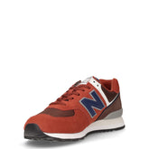 574 sneaker in pelle e tessuto borgogna | Boscaini Scarpe