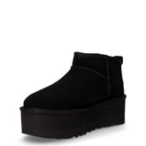 Classic Ultra Mini Platform stivaletto caldo in pelle sabbia | Boscaini Scarpe