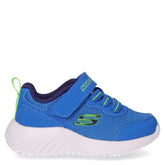 Bounder Techrox sneaker in ecopelle e tessuto bambino blu - SKECHERS | Boscaini Scarpe