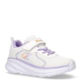 HRO sneaker in tessuto ed ecopelle bambina bianco lavanda | Boscaini Scarpe