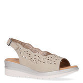 Sandalo in ecopelle con zeppa ghiaccio - Sandali Con Tacco Donna | Boscaini Scarpe