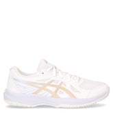 Upcourt 6 GS scarpa da pallavolo ragazza in ecopelle bianco champagne - Scarpe Sportive Bambini | Boscaini Scarpe