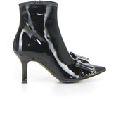 Tronchetto a punta con fiocco nero - Mid Season Sale Tronchetti Donna | Boscaini Scarpe