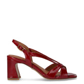 Sandalo in ecopelle con tacco ciliegia - Sandali Con Tacco Donna | Boscaini Scarpe