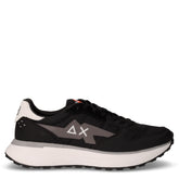 Niki 4.0 solid sneaker in tessuto ed ecopelle nero | Boscaini Scarpe