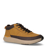 Neil polacchino in ecopelle e tessuto giallo marrone scuro | Boscaini Scarpe
