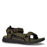 Meek sandalo in tessuto oliva nero | Boscaini Scarpe