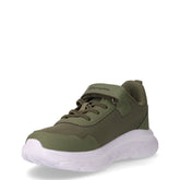 Fuze sneaker in tessuto ed ecopelle bambino verde militare | Boscaini Scarpe