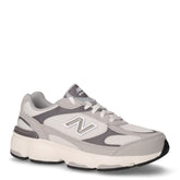 603 sneaker in tessuto e pelle ragazzo grigio bianco | Boscaini Scarpe