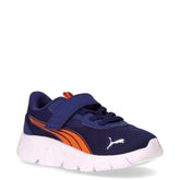 Flexfocus Modern sneaker in tessuto ed ecopelle bambino blu arancione | Boscaini Scarpe