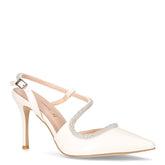Sandalo in ecopelle con tacco bianco - Sandali Con Tacco Donna | Boscaini Scarpe