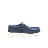 Wally stretch canvas stringata casual navy - Stringate Uomo | Boscaini Scarpe