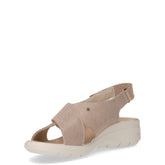 Sandalo con zeppa champagne | Boscaini Scarpe