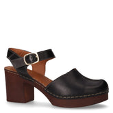 Sandalo in pelle con tacco nero - Sandali Con Tacco Donna | Boscaini Scarpe