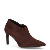Tronchetto in ecopelle scamosciata con zip moro | Boscaini Scarpe