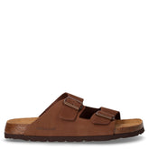 Bobo ciabatta in pelle testa di moro | Boscaini Scarpe