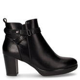 Tronchetto in ecopelle con zip nero - Tronchetti Donna | Boscaini Scarpe