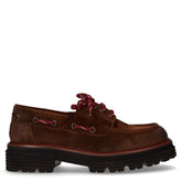 Mocassino con lacci in pelle faccio\r\n - Mocassini Donna | Boscaini Scarpe